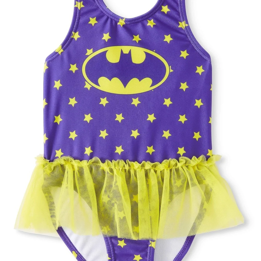 BATMAN Tutu Baby Girl 1pc Swimsuite sz 18 mont NWT